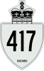 Highway 417 shield