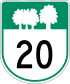 Highway 20 shield