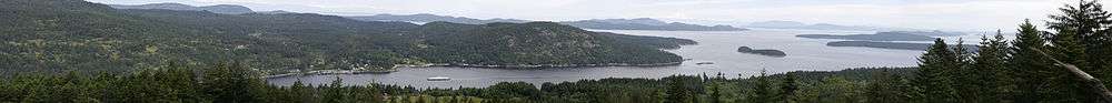 Panorama of Fulford Harbour, Salt Spring Island