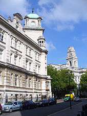 A side-facing view of the Park Building, one of the buildings which make up the University of Portsmouth.