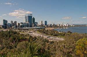 Perth Skyline in August 2012