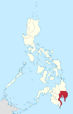 Map of the Philippines highlighting the Davao Region