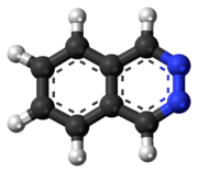 Ball-and-stick model of the phthalazine molecule