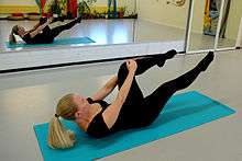 Pilates one leg stretch