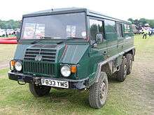 Green 6-wheeled Pinzgauer 718K