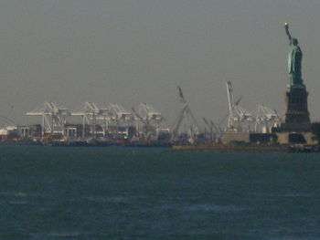 Port Jersey, with the Statue of Liberty in the foreground