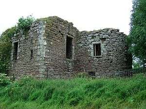 16th-century south wing of Powrie Castle