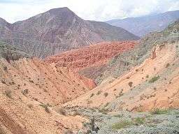 The Quebrada de Humahuaca valleys in Jujuy Province, Argentina