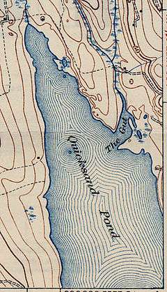 Map of Quicksand Pond