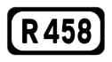 R458 road shield}}