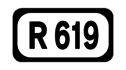 R619 road shield}}