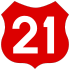 National Road 21 shield}}