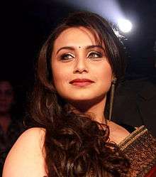 Rani Mukerji looks away from the camera