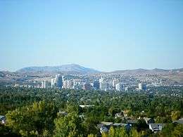 Skyline of Reno