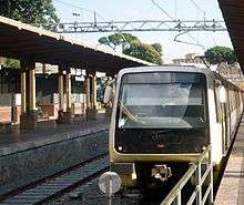 MA300 train at Roma Porta San Paolo.