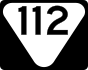 State Route 112 secondary marker