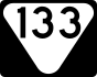 State Route 133 marker