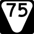 State Route 75 marker