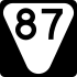 State Route 87 marker