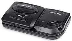 North American model 2 Sega CD and a model 2 Sega Genesis