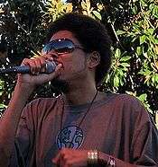 Shock G performing with Digital Underground at X-Fest in Modesto California, July 22, 2007.