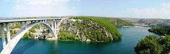 Krka River Bridge at Skradin