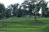 An overgrown outdoor theater