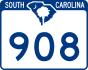 SC Highway 908 marker