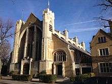 The west front of St Peter's Church, Ealing - "one of the noblest churches we possess" - John Betjeman