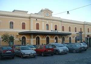 View of the station building