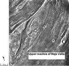 Streamlined islands show that large floods occurred on Mars. (location: Lunae Palus quadrangle).