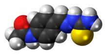 Space-filling model of thioacetazone