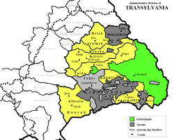 Green, yellow and grey map