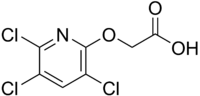 Skeletal formula of triclopyr