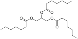 Skeletal formula of triheptanoin