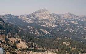 Aerial photo of Trinity Mountain surrounding in smoke