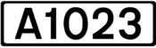 A1023 road shield