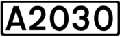 A2030 road shield