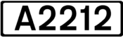 A2212 road shield