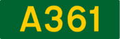 A361 road shield