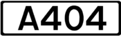 A404 road shield