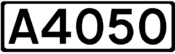 A4050 road shield