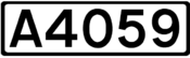 A4059 road shield