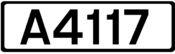 A4117 road shield