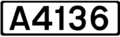 A4136 road shield