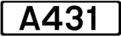 A431 road shield