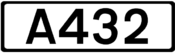 A432 road shield