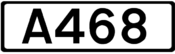 A468 road shield