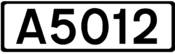 A5012 road shield