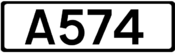 A574 road shield